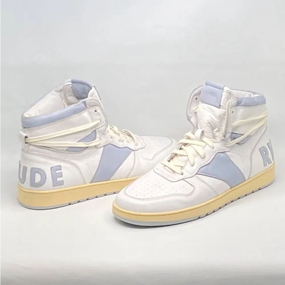 Rhude Rhecess Worn Out Effect High Top Sneakers size 13